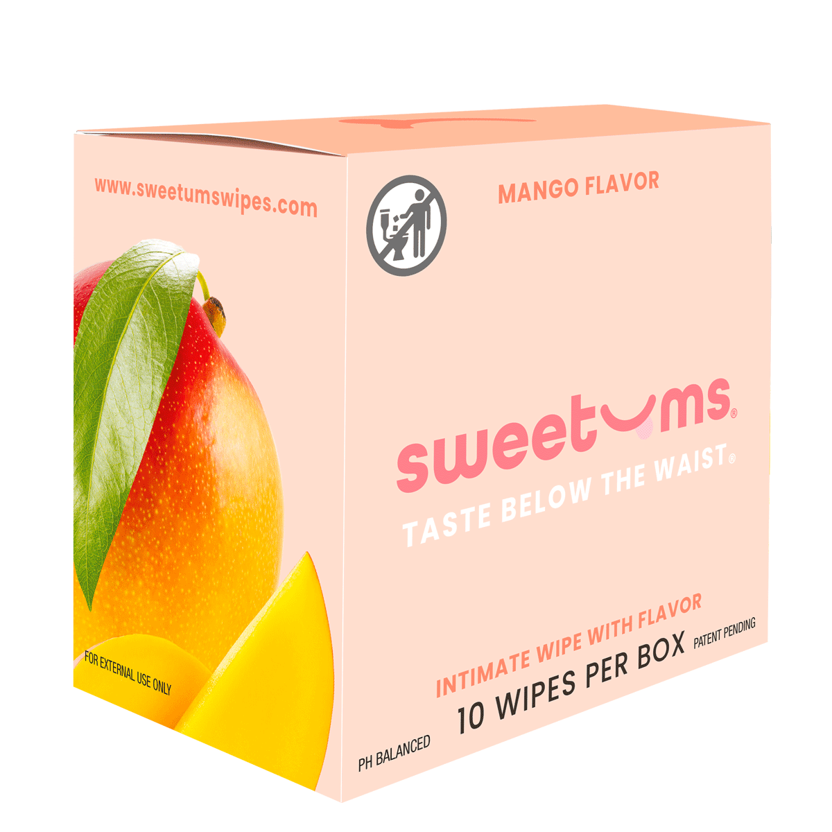 Sweetums Flavored Wipes for women Mango Flavor