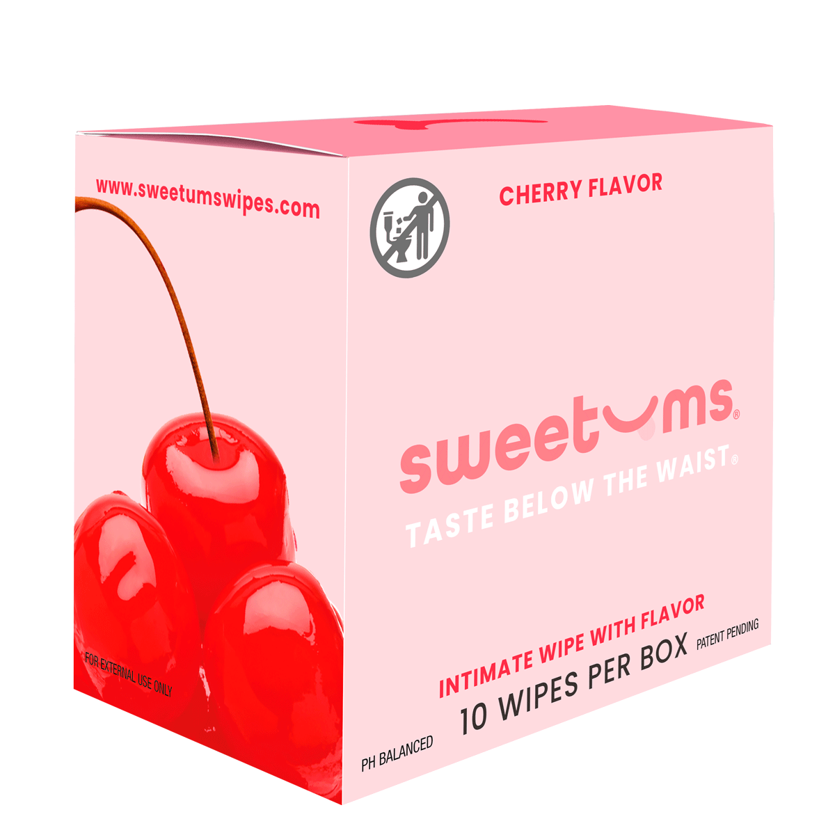 Sweetums Natural feminine wipes -  Cherry flavor