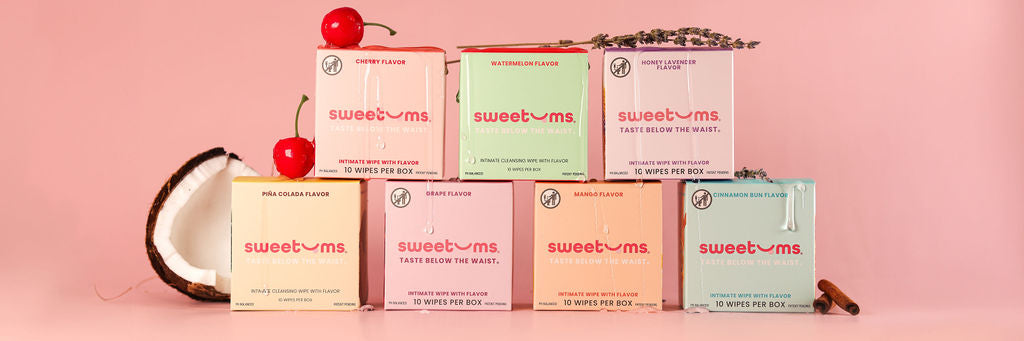 Sweetums Wipes - Flavored Intimate Wipes
