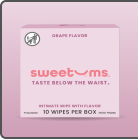 Sweetums hygiene wipe for ladies - Grape flavor