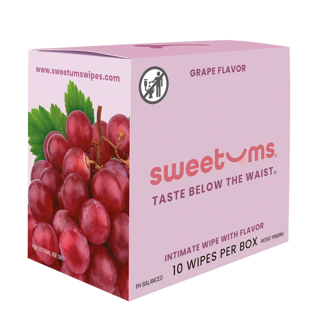 Sweetums Feminine Wipes - Grape Flavor