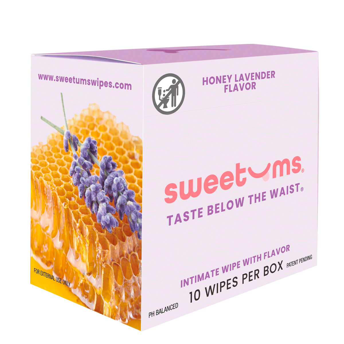 Sweetums Feminine intimate wipes - Honey Lavender