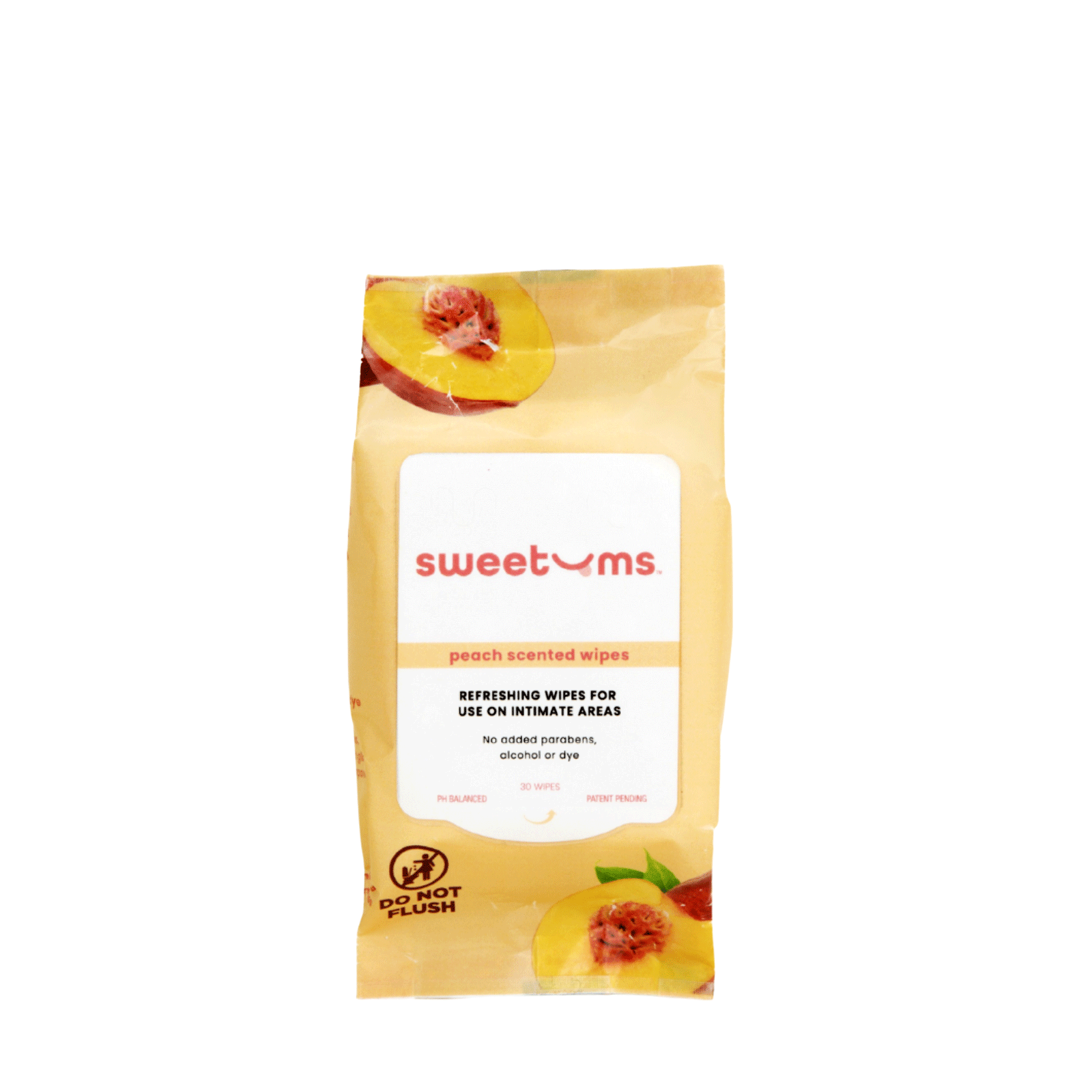 Sweetums Flavored Wipes Peach Flavor