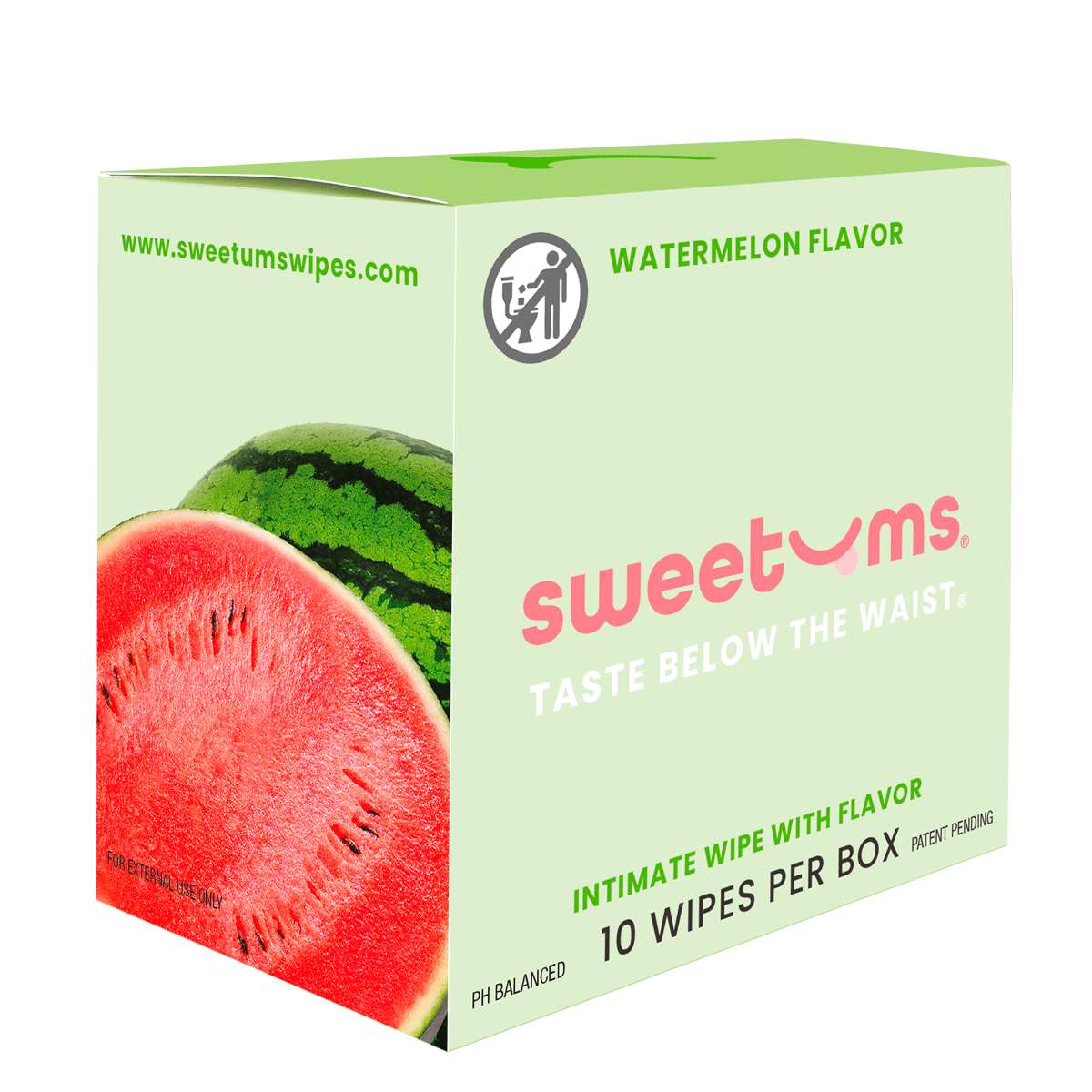 Sweetums flavored Wipes for Women - Watermelon