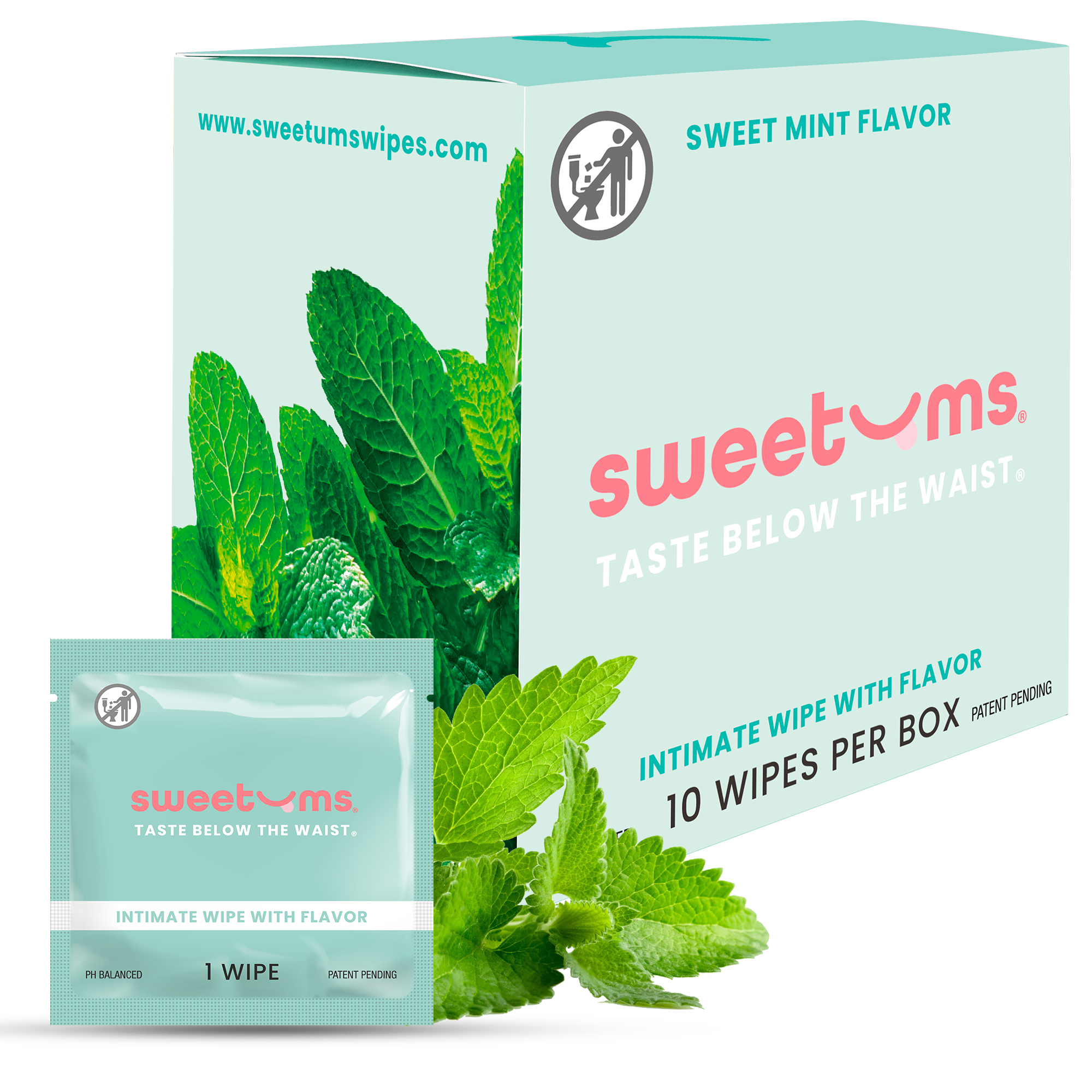 Sweet Mint Flavored Wipes